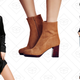 Bad Habits Mini Dress, $49 | Liquid Gold Platform Boot, $49 | Lovely Lines Pullover, $70